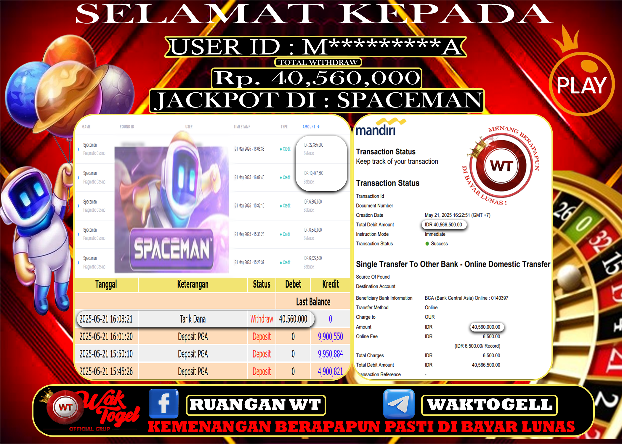 BUKTI PEMBAYARAN SLOT WAKTOGEL