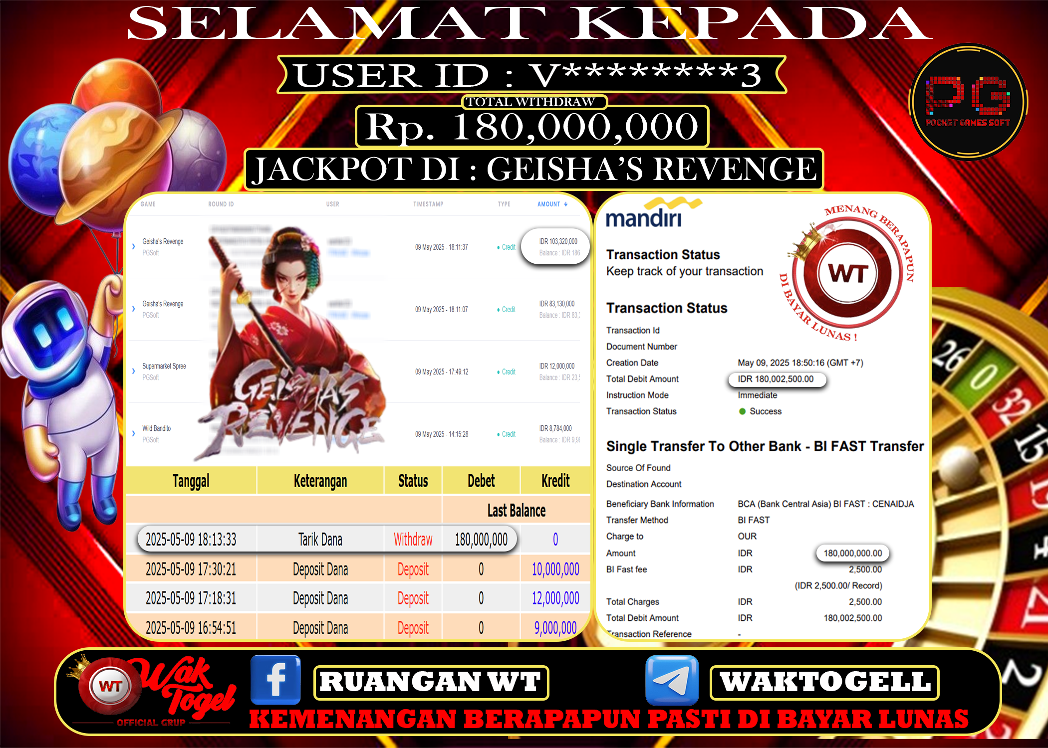 BUKTI PEMBAYARAN SLOT WAKTOGEL