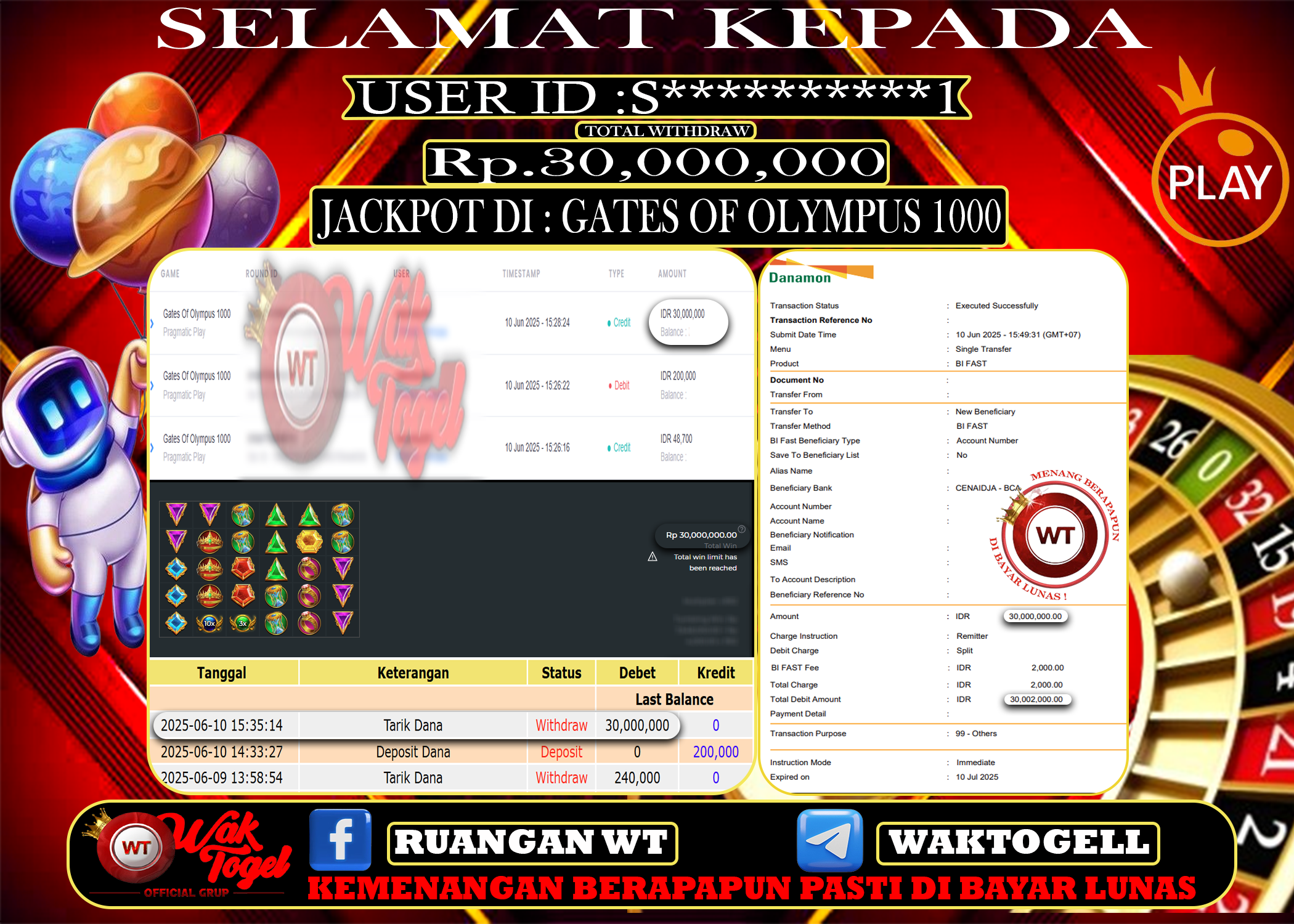 BUKTI PEMBAYARAN SLOT WAKTOGEL