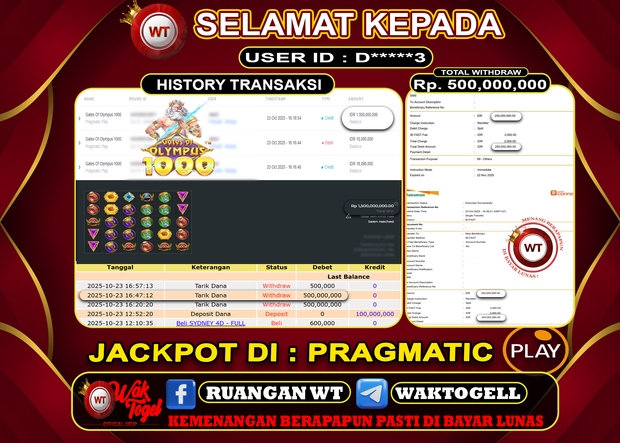BUKTI PEMBAYARAN SLOT WAKTOGEL