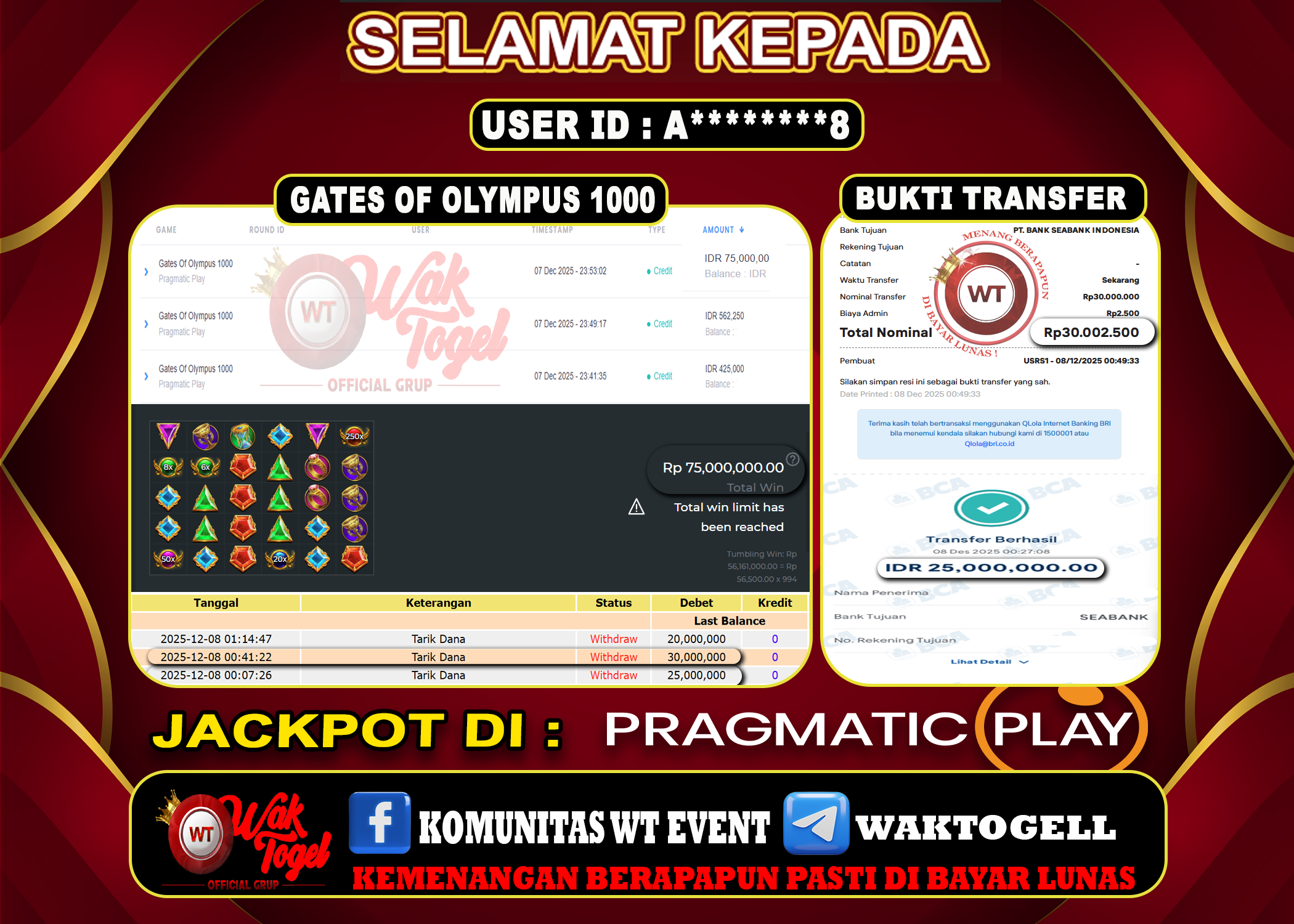 BUKTI PEMBAYARAN SLOT WAKTOGEL