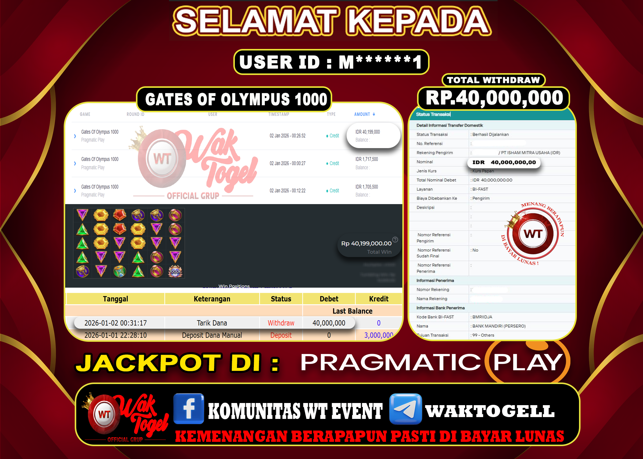 BUKTI PEMBAYARAN SLOT WAKTOGEL