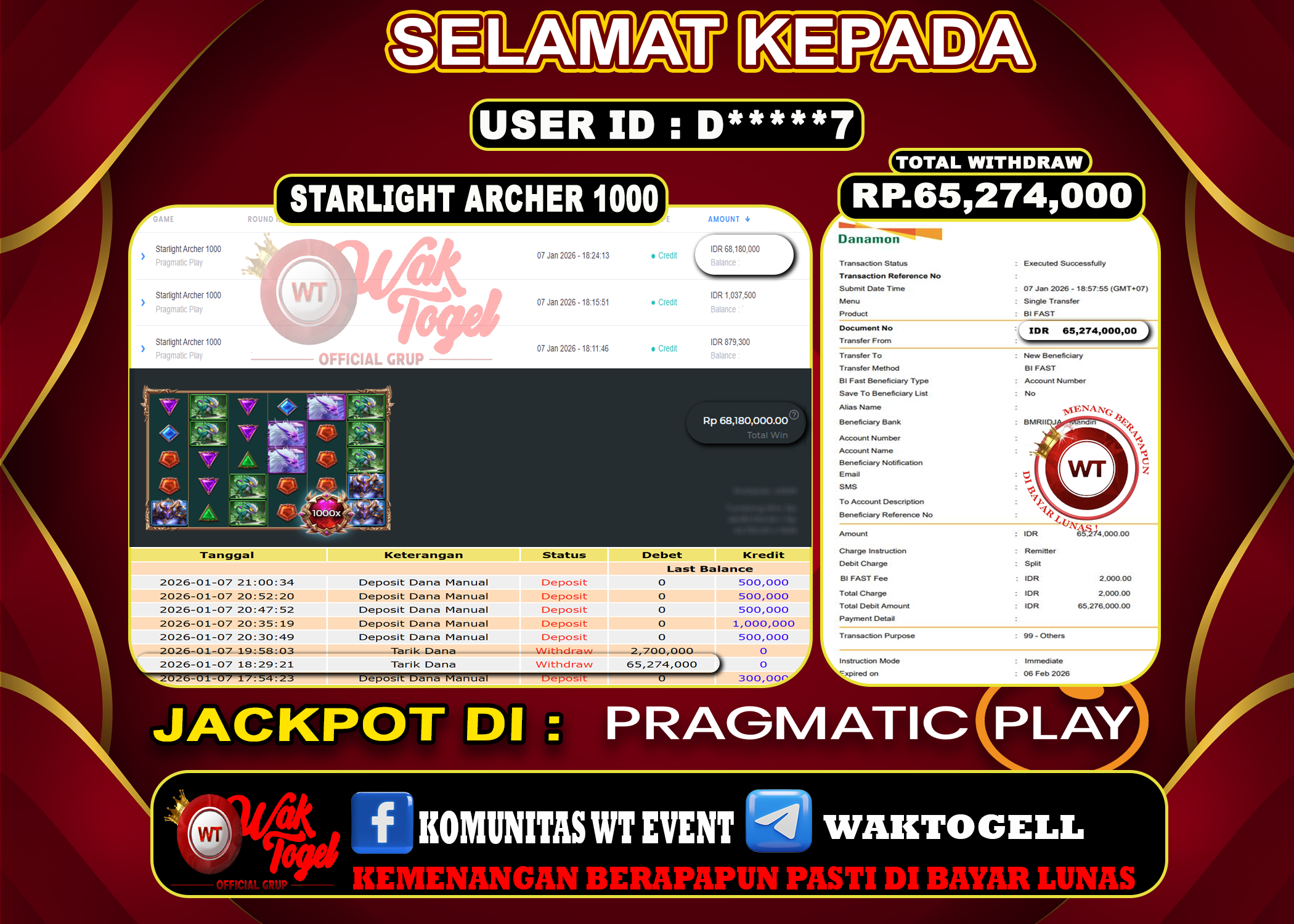 BUKTI PEMBAYARAN SLOT WAKTOGEL