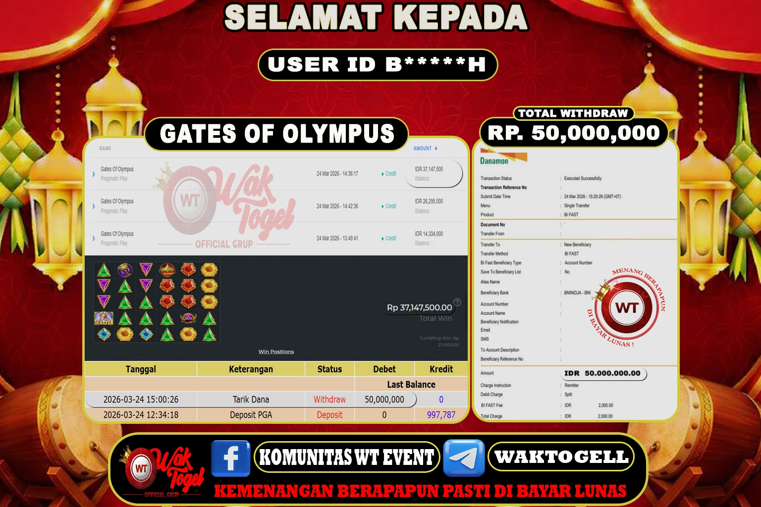 BUKTI PEMBAYARAN SLOT WAKTOGEL