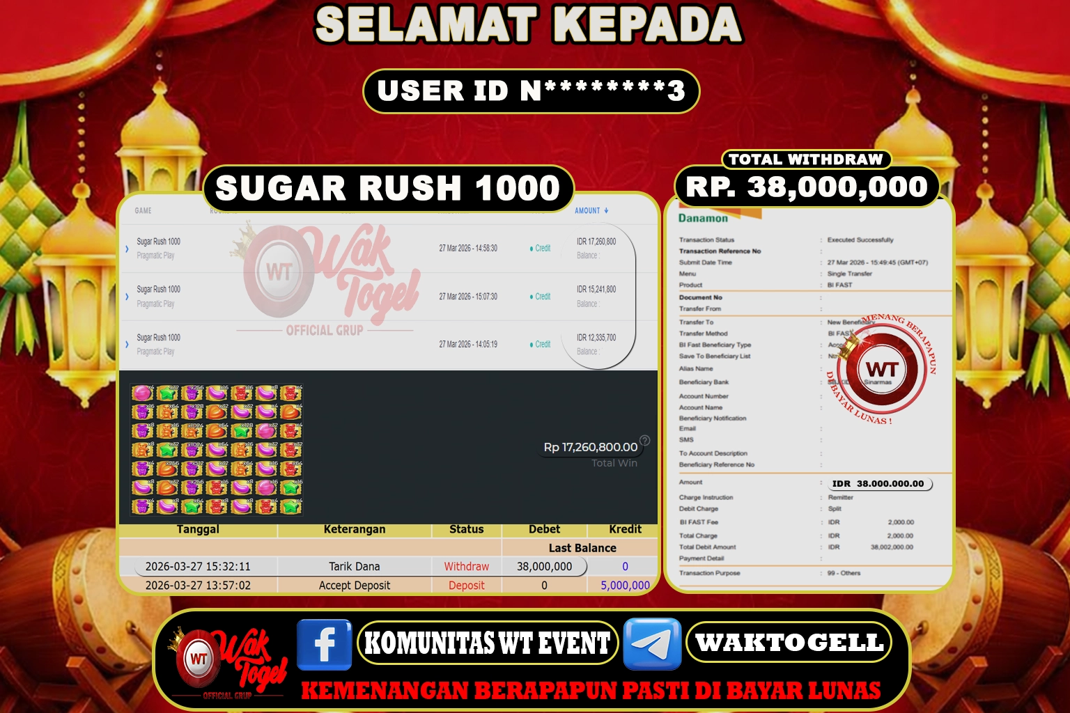 BUKTI PEMBAYARAN SLOT WAKTOGEL