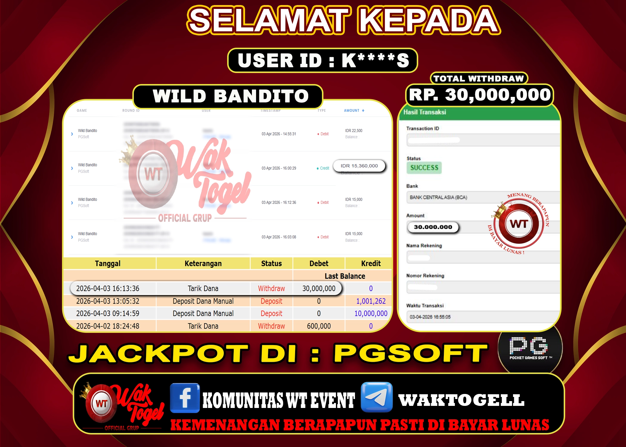 BUKTI PEMBAYARAN SLOT WAKTOGEL