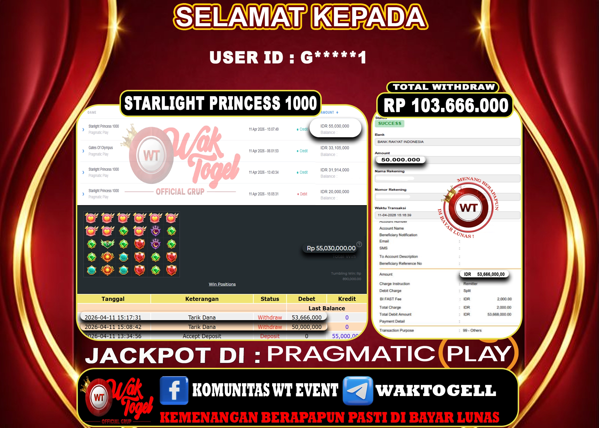 BUKTI PEMBAYARAN SLOT WAKTOGEL