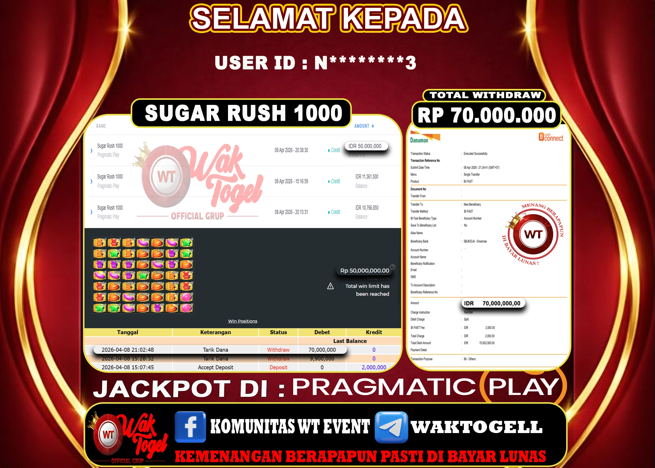 BUKTI PEMBAYARAN SLOT WAKTOGEL